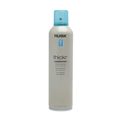 RUSK Thickening Hairspray, Delivers Powerful Texture, Extra-Hold, and Shine, UV Blockers to Protect Color-Treated or Highlighted Hair, 10.6 oz.