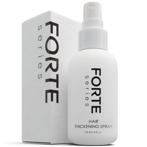 Hair Thickening Spray by Forte Series | Men’s Hair Volume Spray | Hair Volumizer with Biotin Peptide Complex | Pre-Styler Hair Thickener, Volumizer, and Spray Texture Pump, (4 oz)