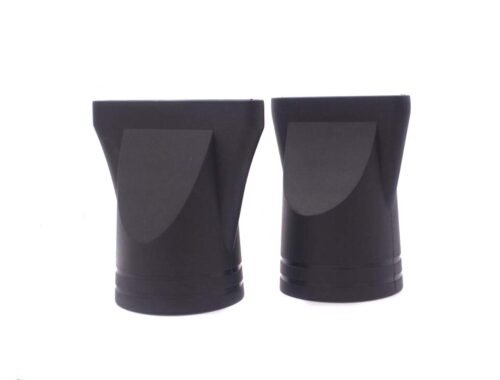 2PCS(Special for Hair Barber Shop,Not for Most of Home Hair Dryer)4.5cm Black Plastic Salon Hair Dryer Nozzle Replacement Narrow Concentrator Replacement Blow Flat Hair Drying Nozzle