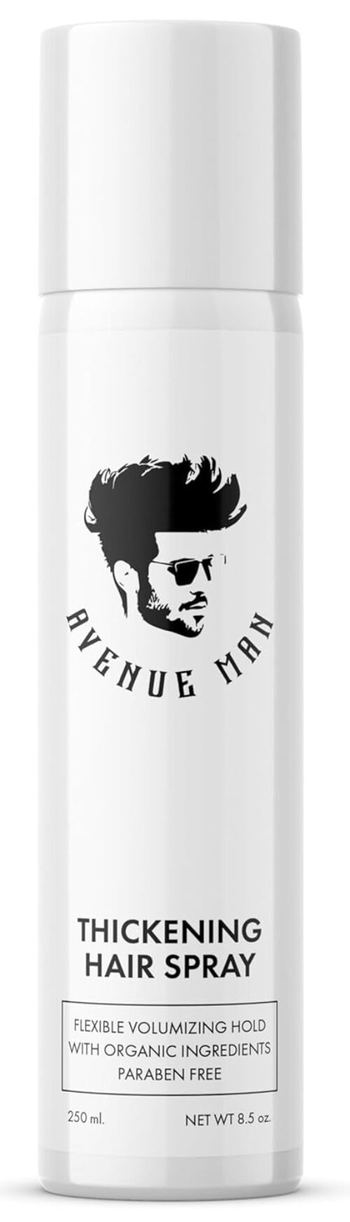 Avenue Man Hair Thickening Spray for Men – Professional Volumizing & Strong Hold Texturizing Spray for Men – Humidity Resistant & Easy Rinse Formula – Long-Lasting Mens Hairspray Extra Hold – 8.5 oz