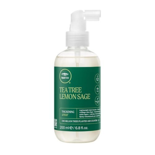 Tea Tree Lemon Sage Thickening Spray, Builds Body + Boosts Volume, For Fine Hair