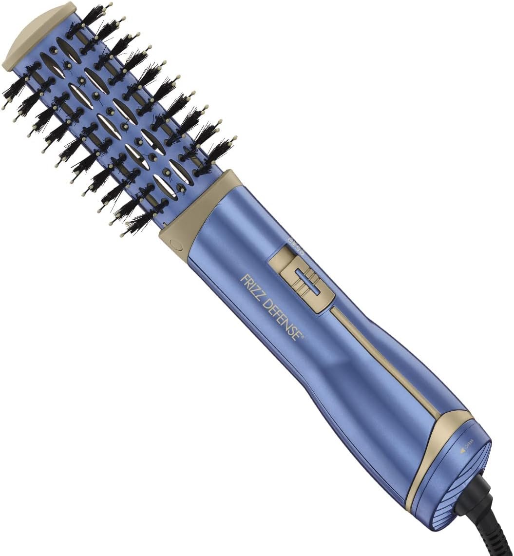 Conair Nano Titanium Ceramic Frizz Defense 1½” (38 mm) Compact Lightweight Hot Air Styling Curl, Straighten, Waver Brush - BC850 - Image 9