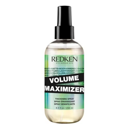 Redken Volume Maximizer Thickening Spray For Fine Hair, Volumizing For Thin Hair, Volume
