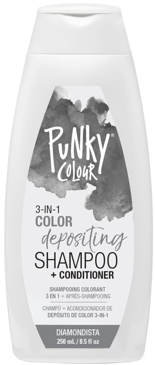 Punky Colour 3-in-1 Color Depositing Hair Cleanser & Conditioner, 8.5 fl oz. (Diamondista)