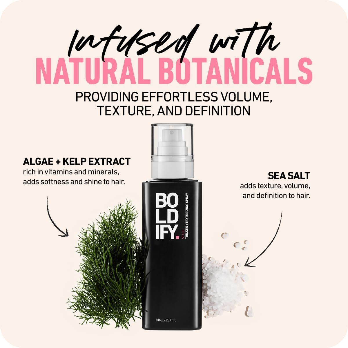 Boldify Hair Thickening Spray - Volume Booster - Stylist-Recommended Texture Spray for Hair Women & Men - 8oz - Image 5