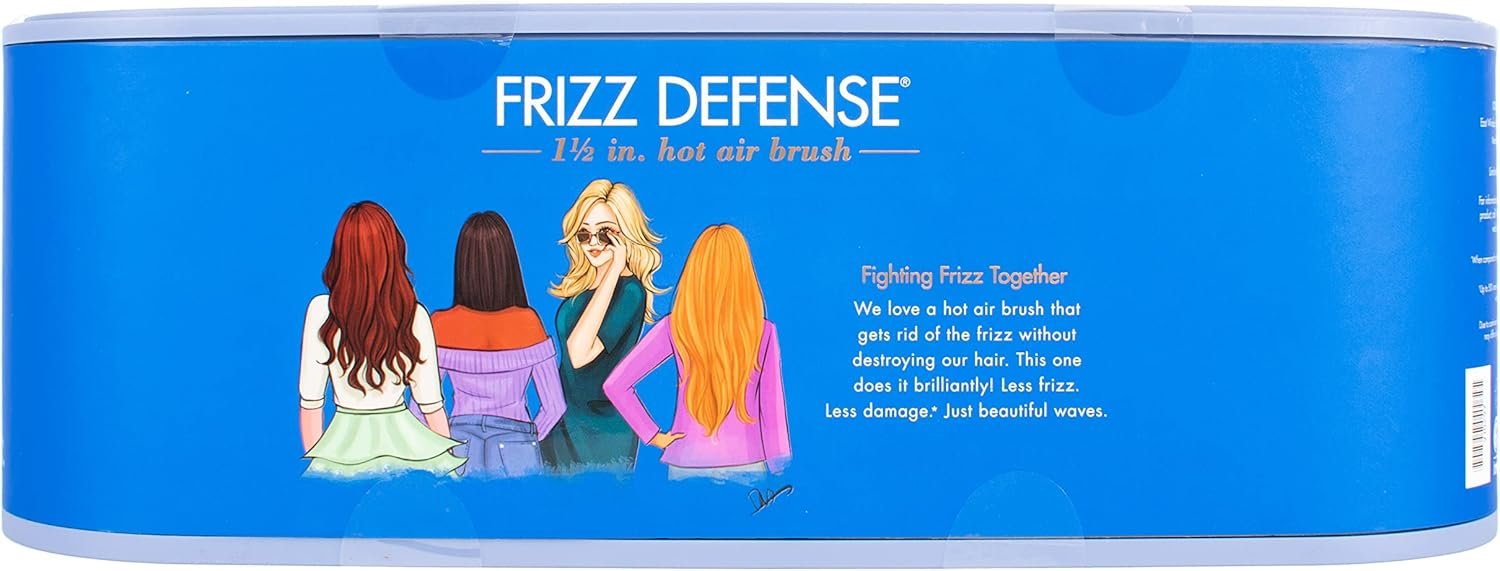 Conair Nano Titanium Ceramic Frizz Defense 1½” (38 mm) Compact Lightweight Hot Air Styling Curl, Straighten, Waver Brush - BC850 - Image 6