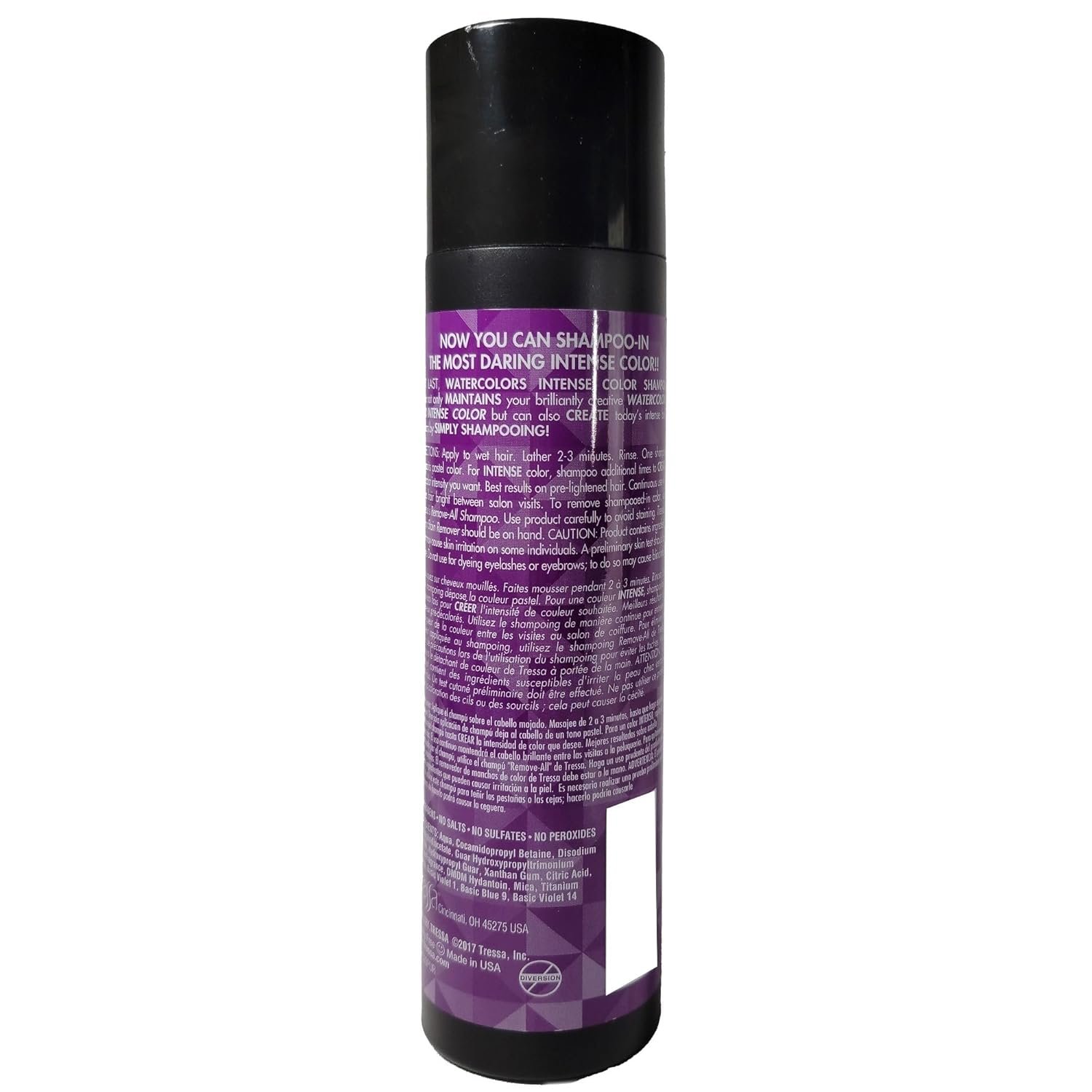 Watercolors INTENSE Semi Permanet Color Depositing Shampoo. Sulfate & Paraben Free to Maintain & Enhance Hair Color 8 fl oz - PURPLE - Image 7