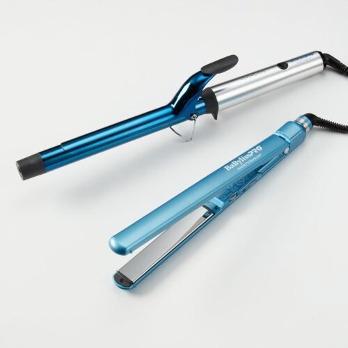 BabylissPRO Nano Titanium Ultra-Thin Hair Straightener, Professional Flat Iron For All Hair Types