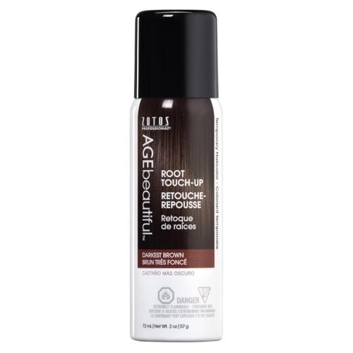 AGE beautiful Root Touch Up Hair Color Spray | Touch-Up Gray Concealer | Temporary Cover Up | Adds Volume & Covers Thinning Patches | Water, Sweat, Stain Resistant