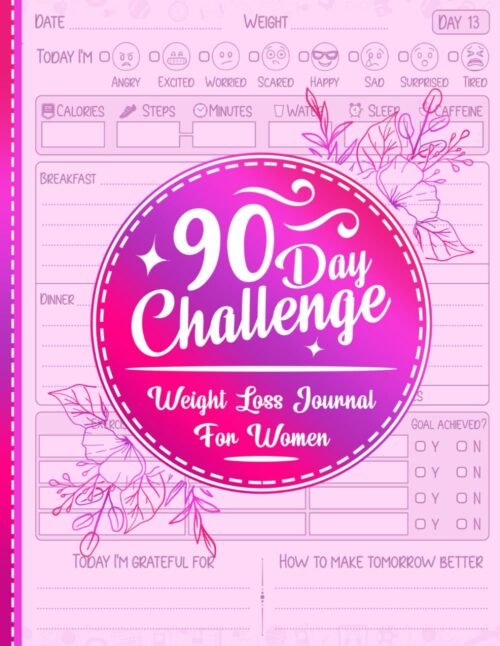 Weight Loss Journal for Women: Cute Food and Fitness Planner For Women | Funny Motivational Daily Food Calorie Counter Workout And Exercise Log Book … You 12 Week Meal And Activity Fitness Tracker