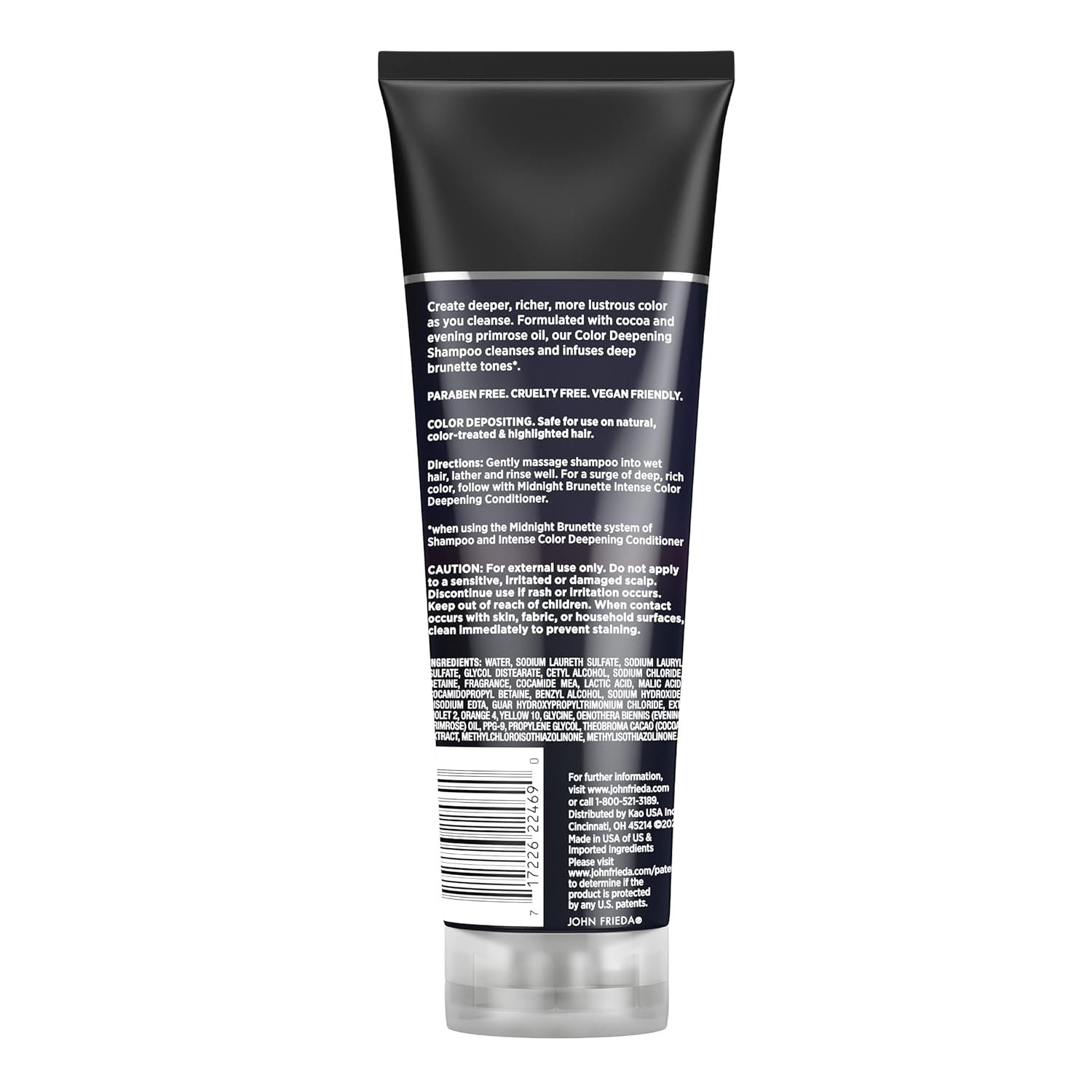 John Frieda Midnight Brunette Shampoo, Color Deepening Shampoo to Enhance and Refresh Brunette Tones, Cocoa and Primrose Oil-Infused Shampoo to Revive Brunette Color, 8.3 Oz - Image 9