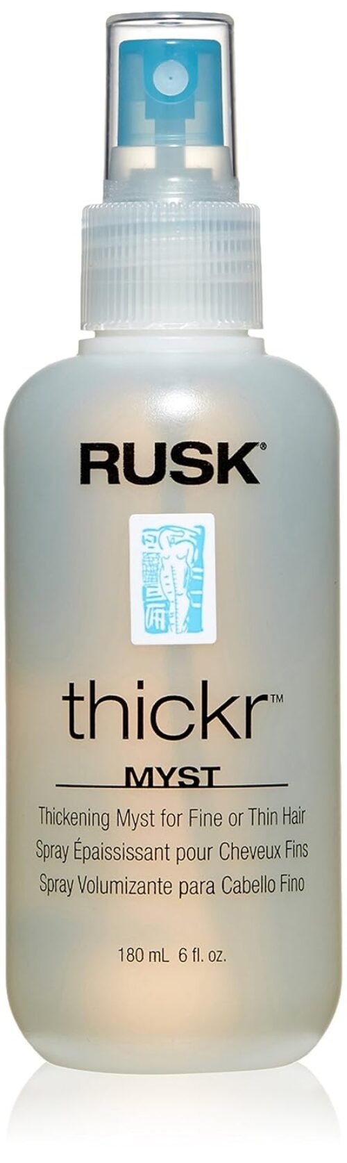 RUSK Designer Collection Thicker Thickening Myst for Fine or Thin Hair, Provides Body, Volume, and Texture, 6 fl. oz.