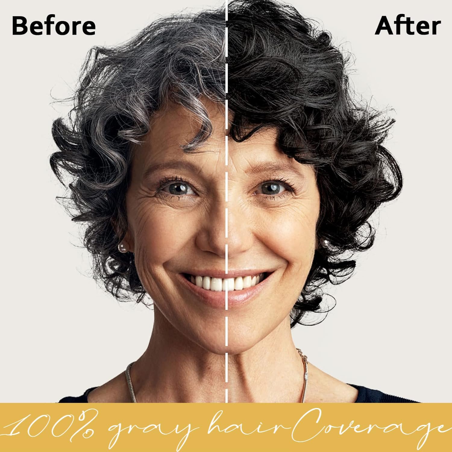 Black Hair Dye Shampoo 3-In-1, Instant Gray Hair Coverage in Minutes-Long Lasting Argan Oil Herbal Hair Color Shampoo champu con tinte para canas 500ml - Image 2