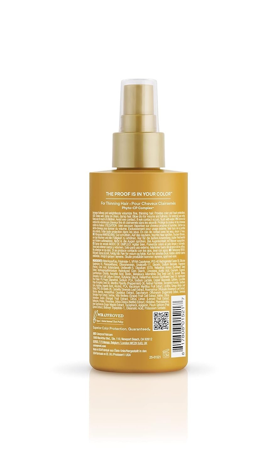 ColorProof Biorepair Thicken Blow Dry Spray 6.7 Fl. Oz. Volumizing Hair Prep Spray for Fine, Thinning Hair w/Fresh Lime, Eucalyptus, Mint Leaf & Rosemary Scent, Color & Heat Protection - Image 2