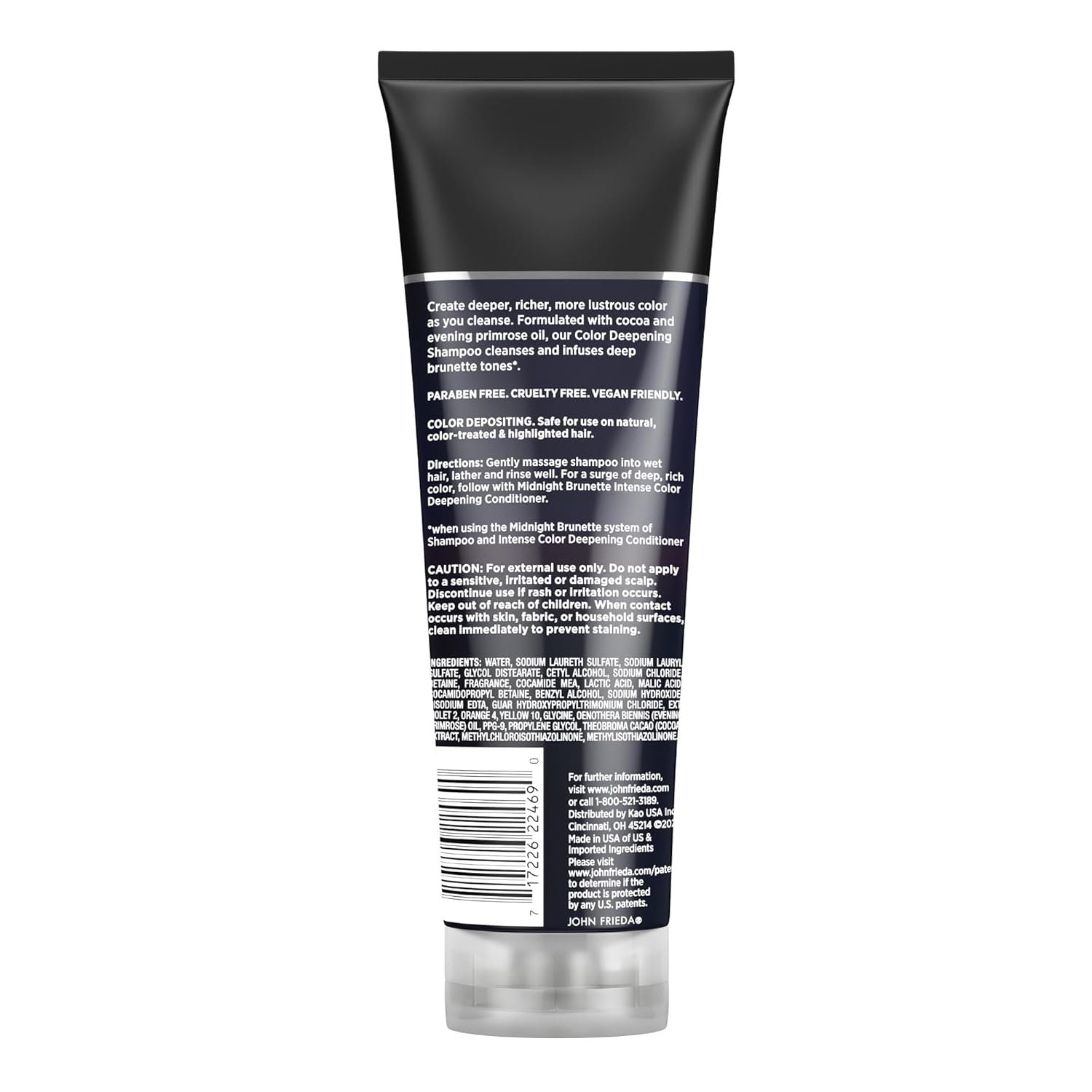 John Frieda Midnight Brunette Shampoo, Color Deepening Shampoo to Enhance and Refresh Brunette Tones, Cocoa and Primrose Oil-Infused Shampoo to Revive Brunette Color, 8.3 Oz - Image 7