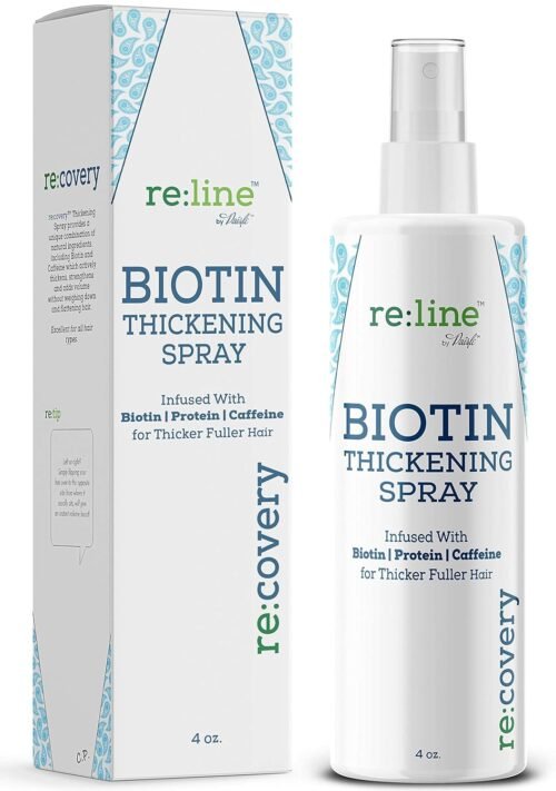 Biotin Hair Thickening and Growth Spray for Thinning and Texturizing – Hair Loss Prevention Tonic for Men and Women