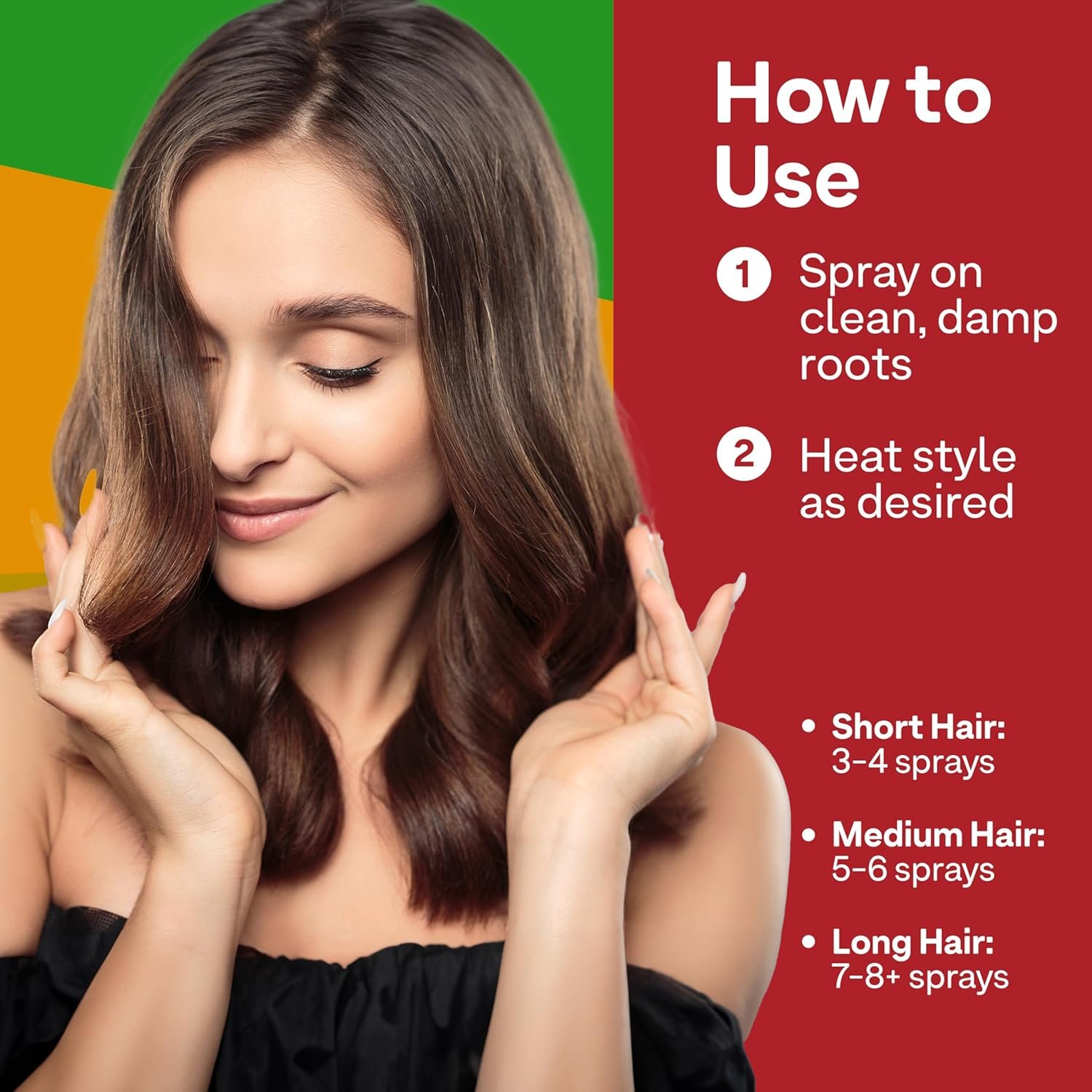 Colorproof Volume Blow Dry Spray Primer 6.7 Fl. Oz. Volumizing Heat Protection Spray for Hair, White Nectarine Scent - Image 9