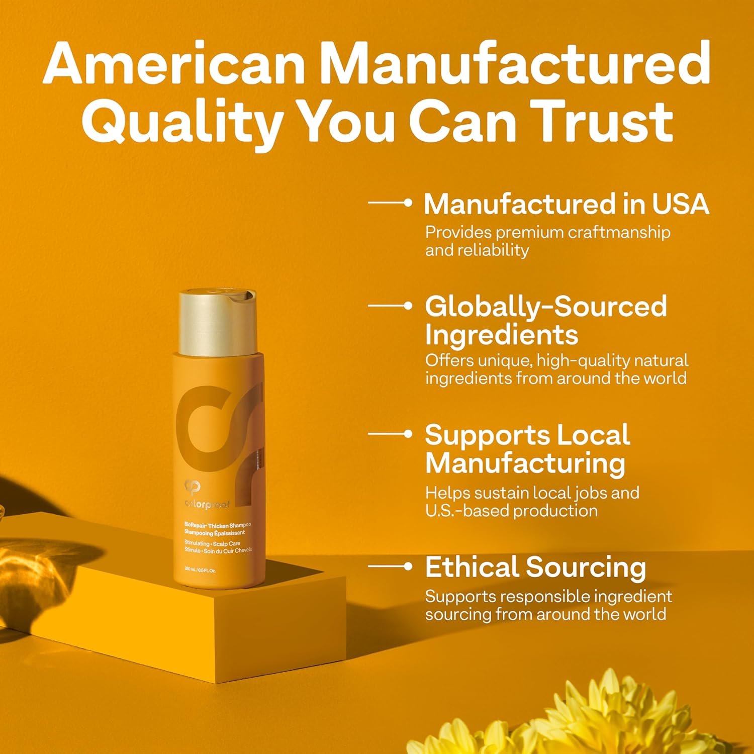 ColorProof Biorepair Thicken Blow Dry Spray 6.7 Fl. Oz. Volumizing Hair Prep Spray for Fine, Thinning Hair w/Fresh Lime, Eucalyptus, Mint Leaf & Rosemary Scent, Color & Heat Protection - Image 5