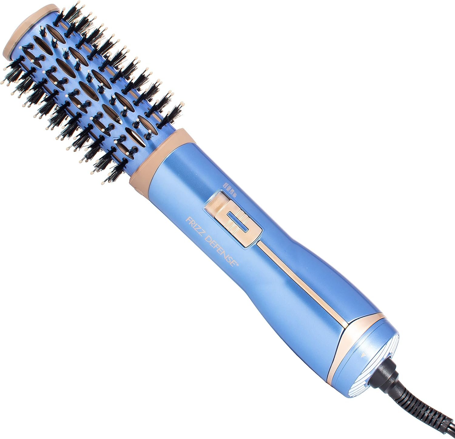 Conair Nano Titanium Ceramic Frizz Defense 1½” (38 mm) Compact Lightweight Hot Air Styling Curl, Straighten, Waver Brush - BC850