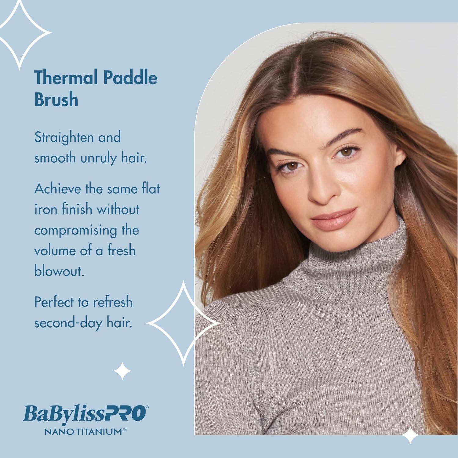 BaBylissPRO BaBylissPRO Nano Titanium Thermal Paddle Brush, 1 ct. - Image 6