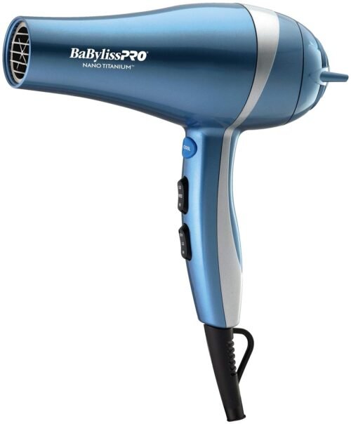 BaBylissPRO Hair Dryer, Nano Titanium 2000-Watt Blow Dryer, Professional/Ionic